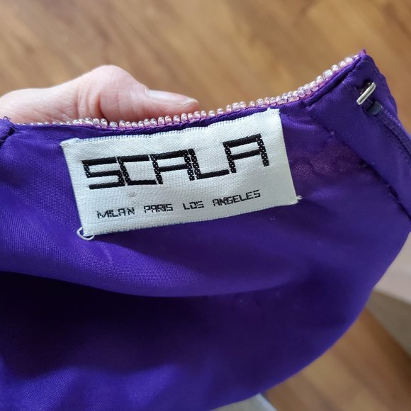 Scala Purple Beaded Dress - Picture 9 of 13